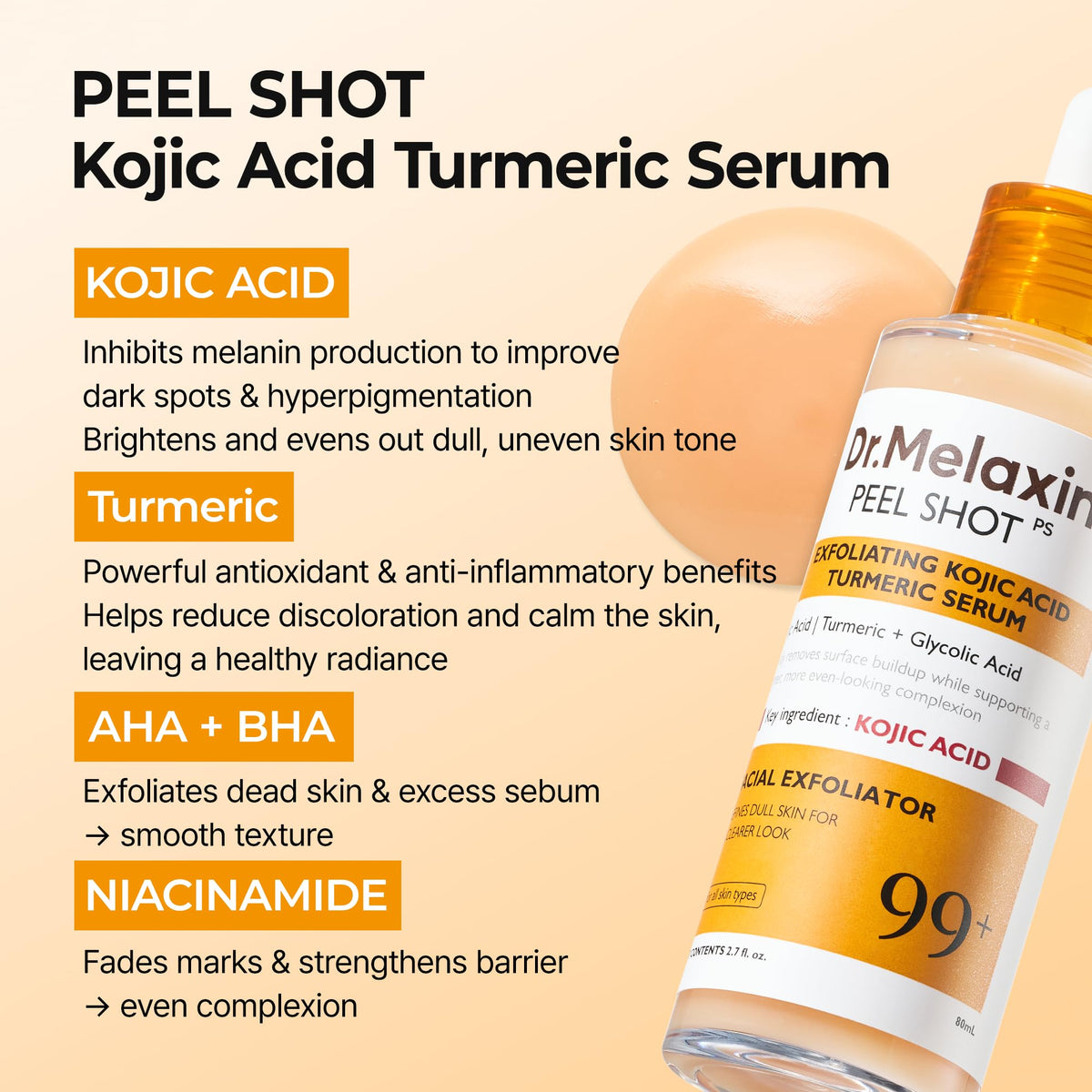 Korean rinse-off exfoliator for dark spots UAE