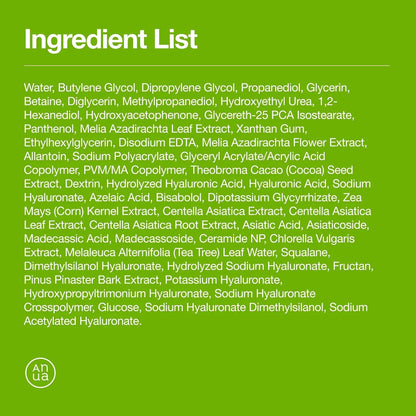 ingredient list