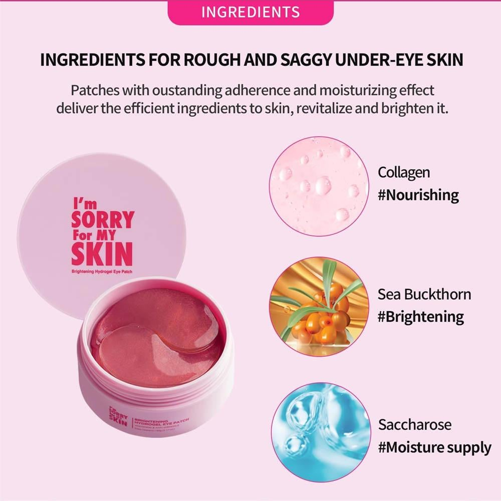 Ultru I'm Sorry For My Skin Hydrogel Eye Patch Brightening 90mL | Brightening & Hydrating Eye Patches UAE