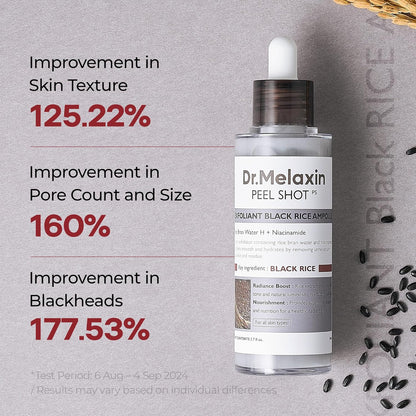 Dr. Melaxin Black Rice exfoliating ampoule 80ml Dubai