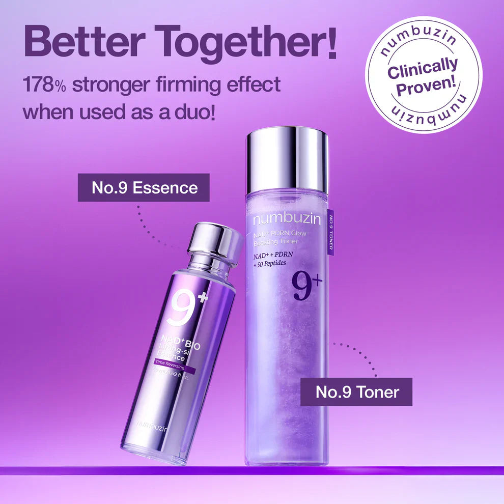 numbuzin No.9+ NAD+ PDRN Glow Boosting Toner 150 ml.
