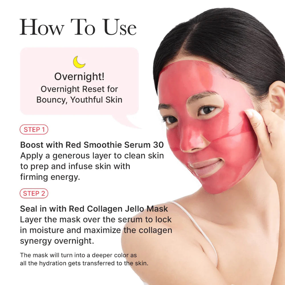 Arencia Red Collagen Jello Mask 4 Sheets