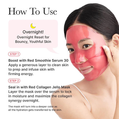 Arencia Red Collagen Jello Mask 4 Sheets