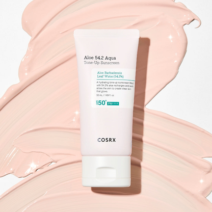 COSRX Aloe 54.2 Aqua Tone-Up Sunscreen SPF 50 Plus for Unisex 50 mL COSRX