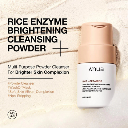 Anua Rice Enzyme Brightening Cleansing Powder 40g Anua