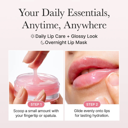 Arencia Honey Glazed Collagen Lip Mask 15g Korean overnight lip treatment with Honey, Hydrolyzed Collagen, five Ceramides and Squalane for dry, smooth and glossy lips in UAE.