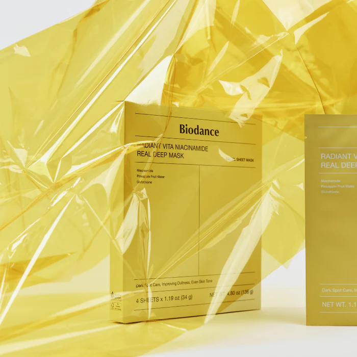 BIODANCE Radiant Vita Niacinamide Real Deep Mask box 