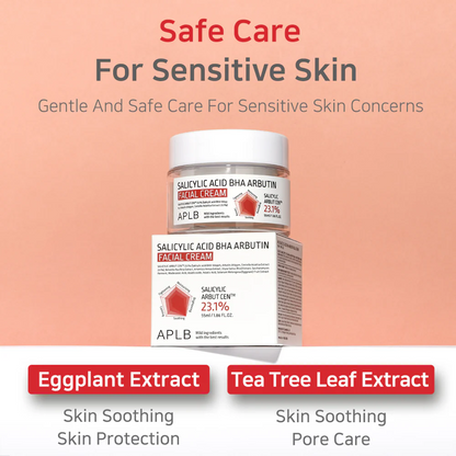 APLB Salicylic Acid BHA Arbutin Facial Cream 55mL APLB