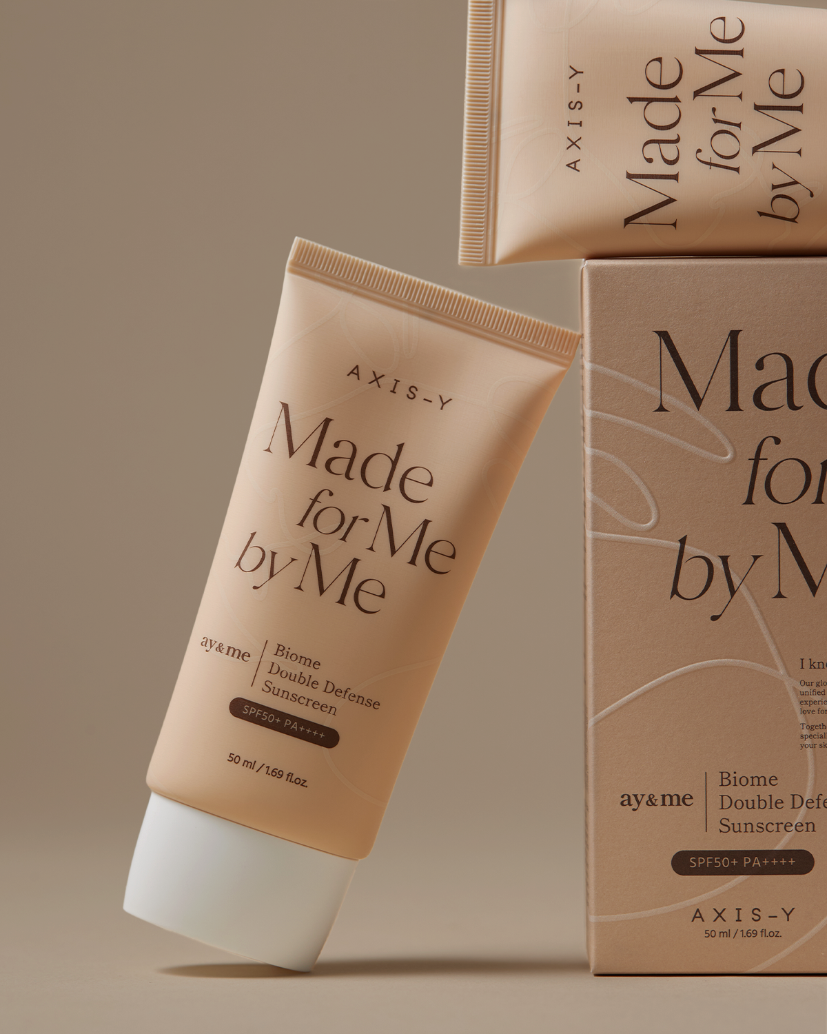 AXIS-Y Biome Double Defense Sunscreen with box packaging