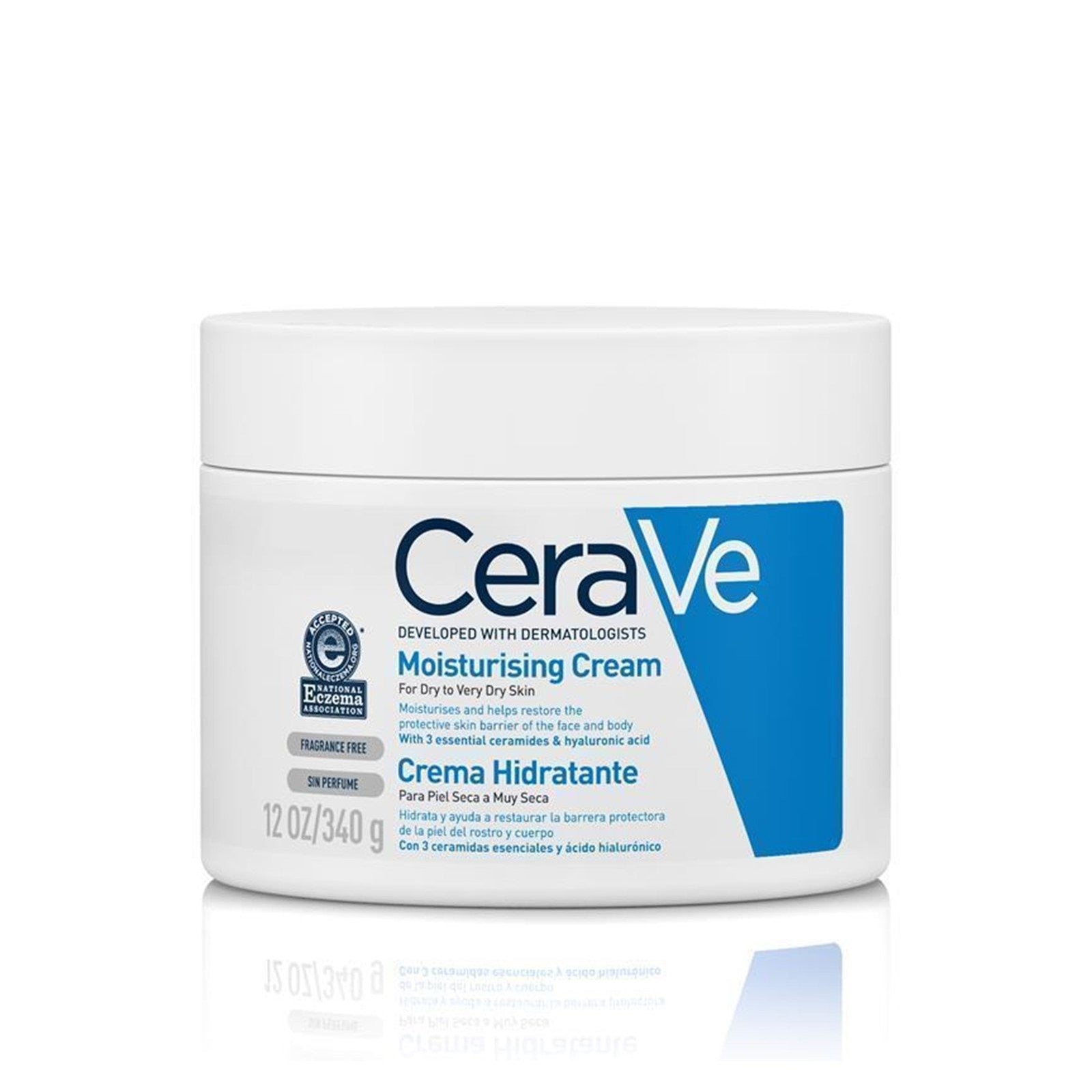 CeraVe Moisturising Cream jar For Dry to Very Dry Skin 340g 