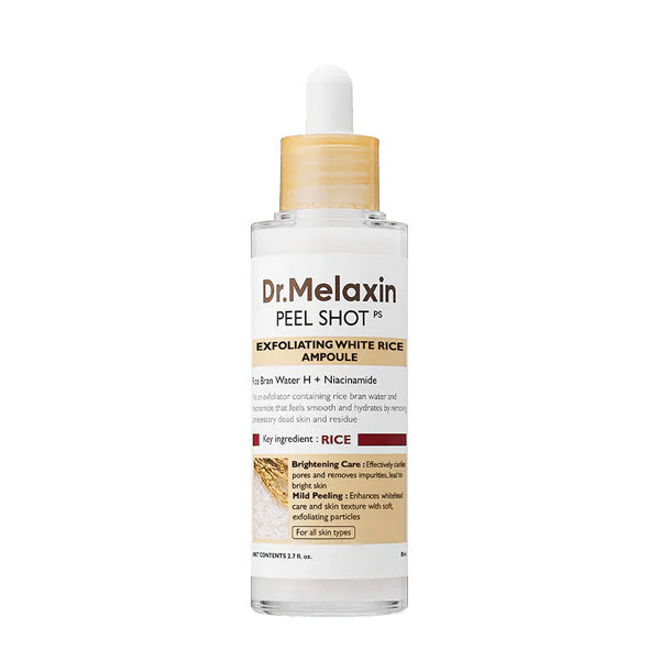 Dr. Melaxin Peel Shot White Rice Ampoule 80ml for whiteheads and clogged pores UAE