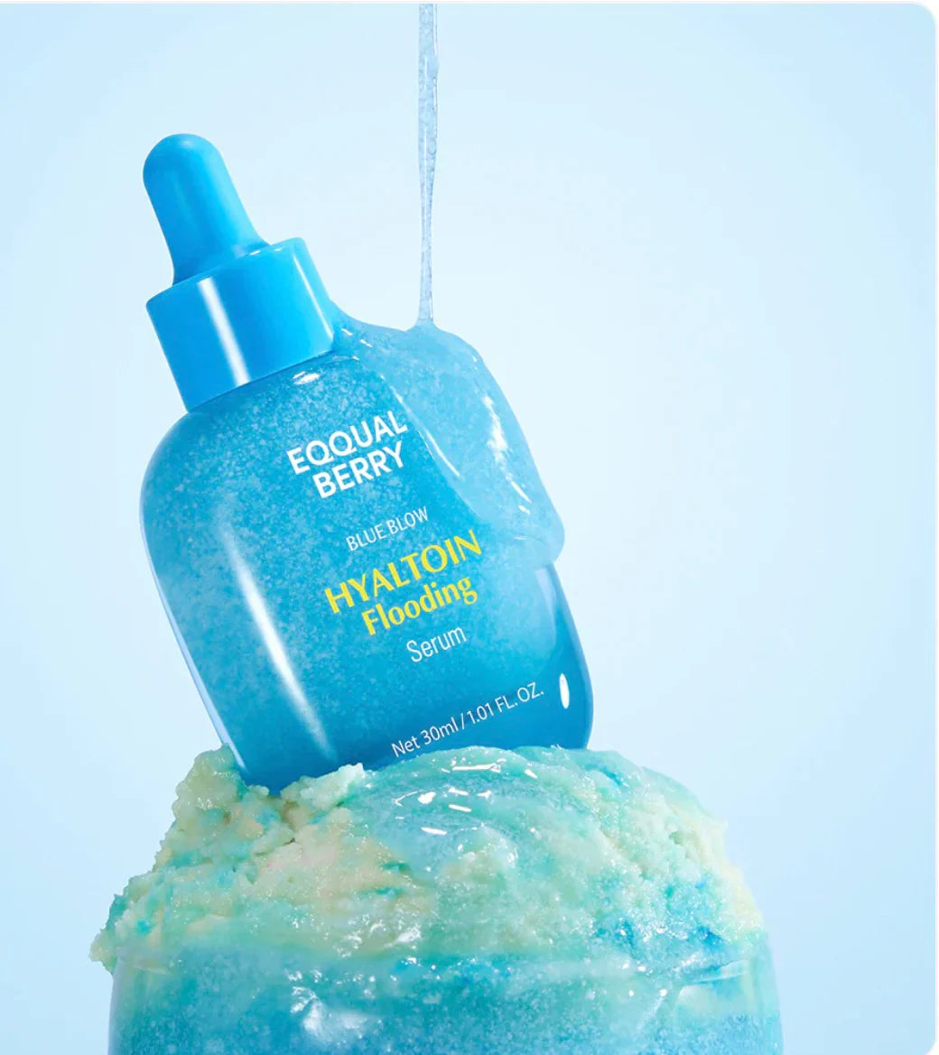 EQQUALBERRY Hyaltoin Flooding Serum drenched in product