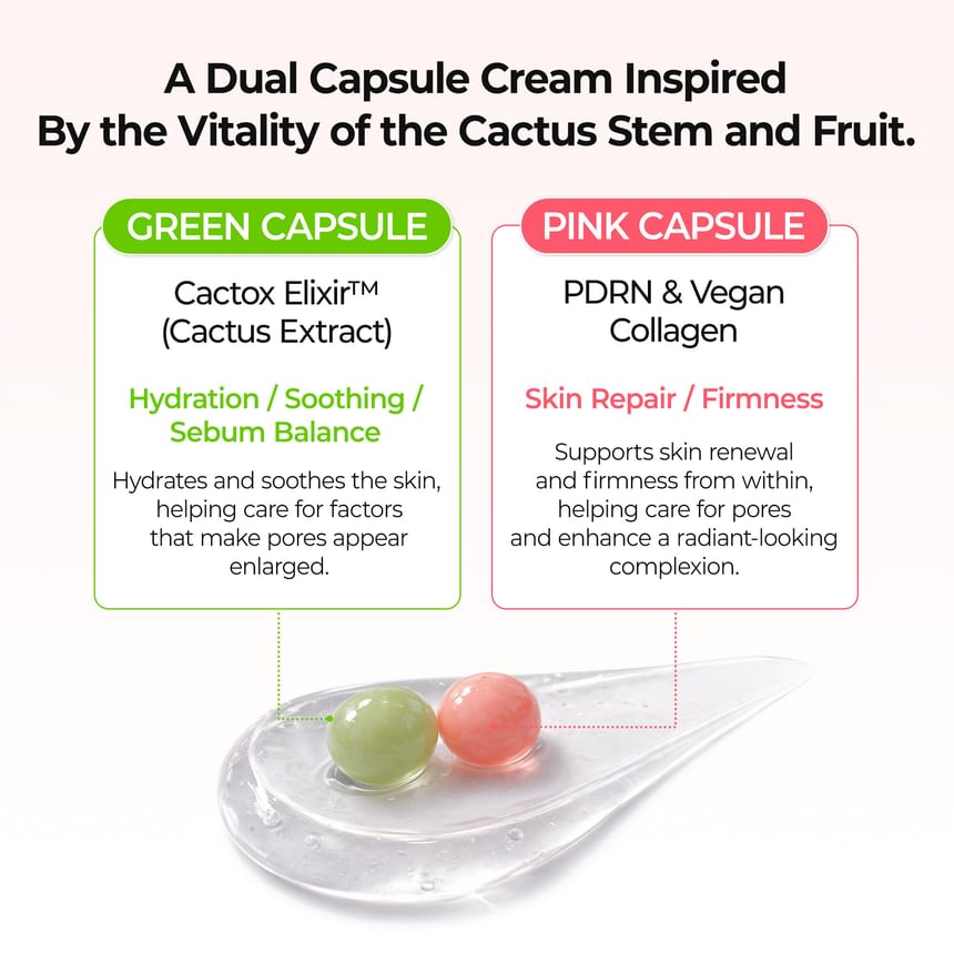Dr. Melaxin Cactox Pore Relief Dual Capsule Cream 65g UAE