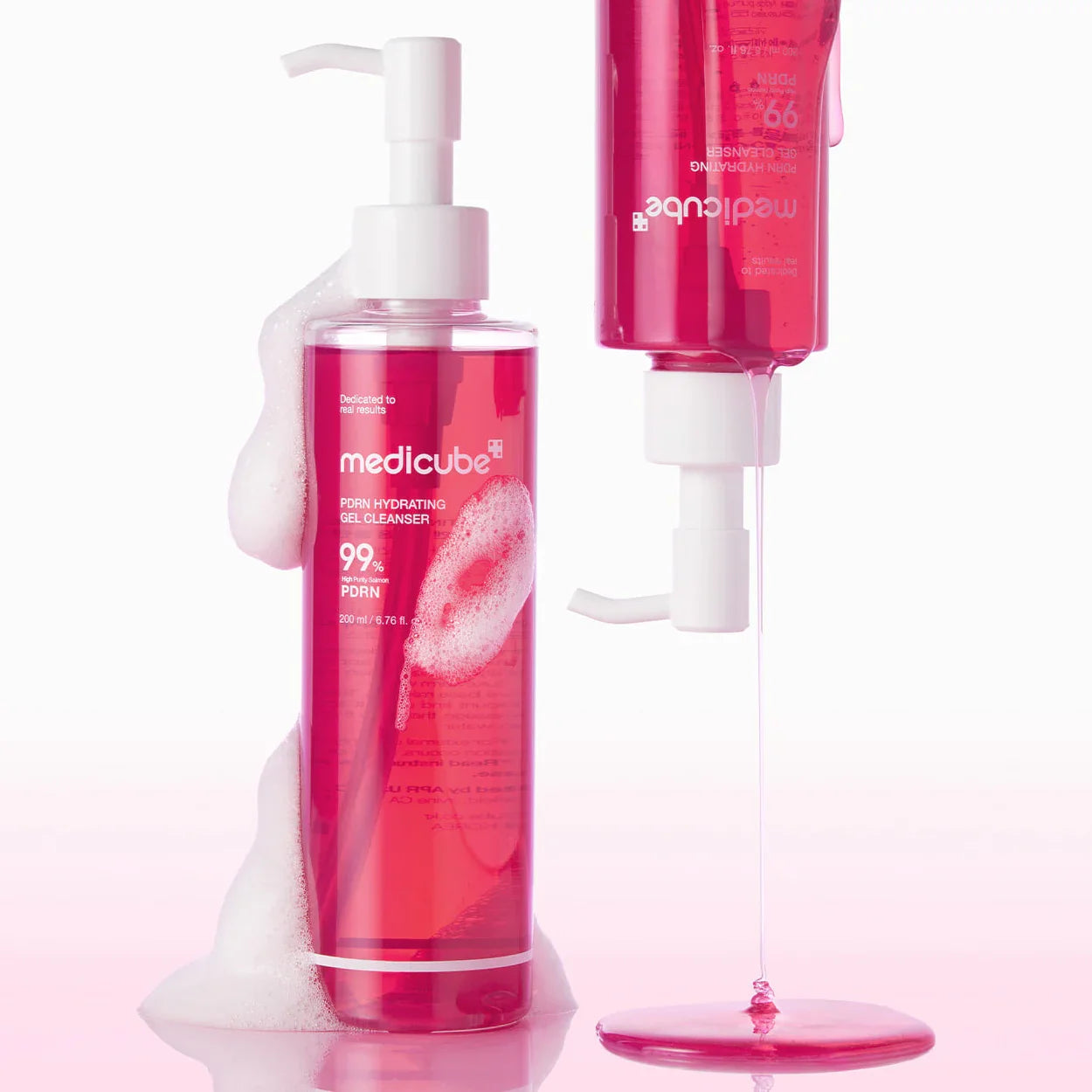 two bottles of medicube Hydrating Gel Cleanser 200ml.