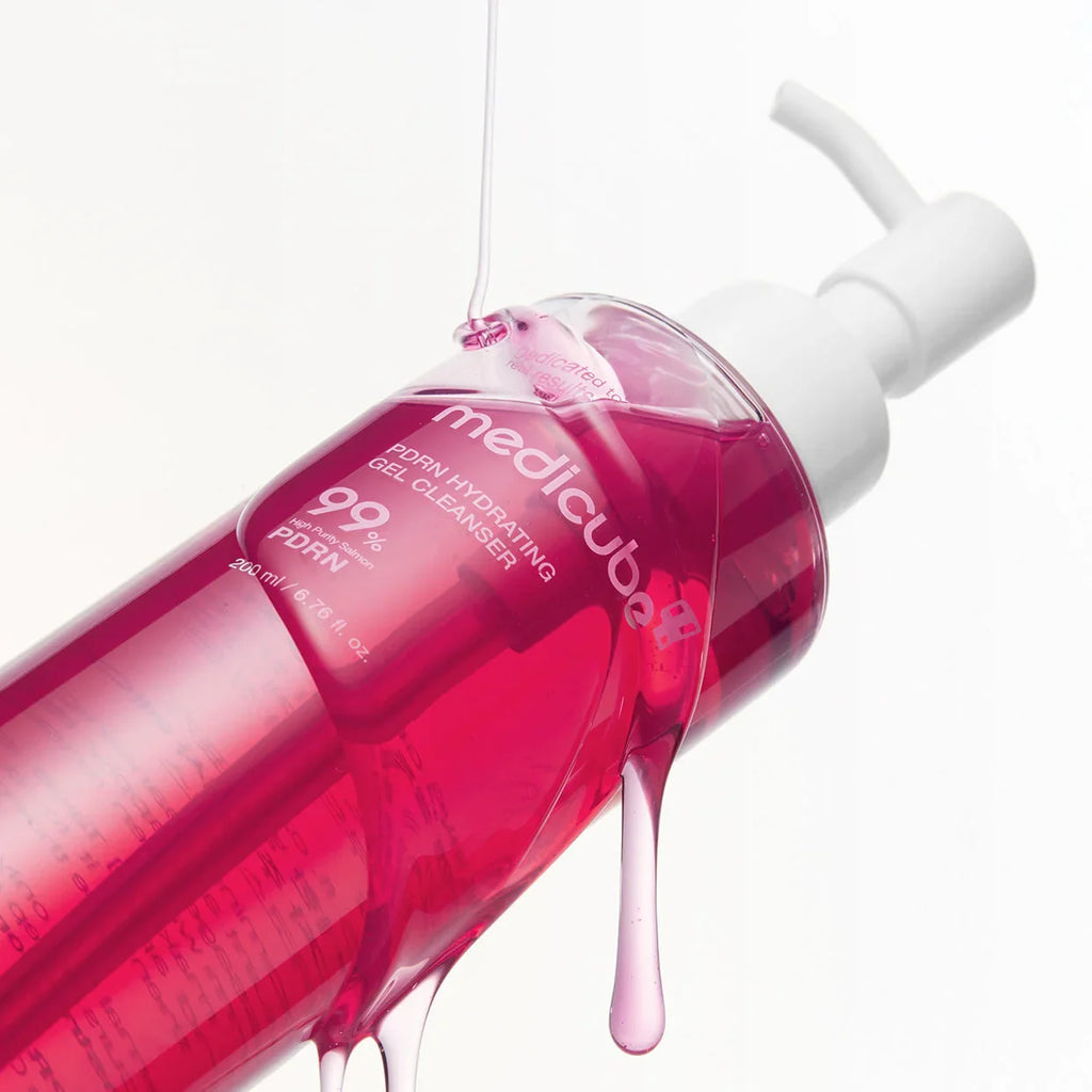medicube Hydrating Gel Cleanser drenched in product