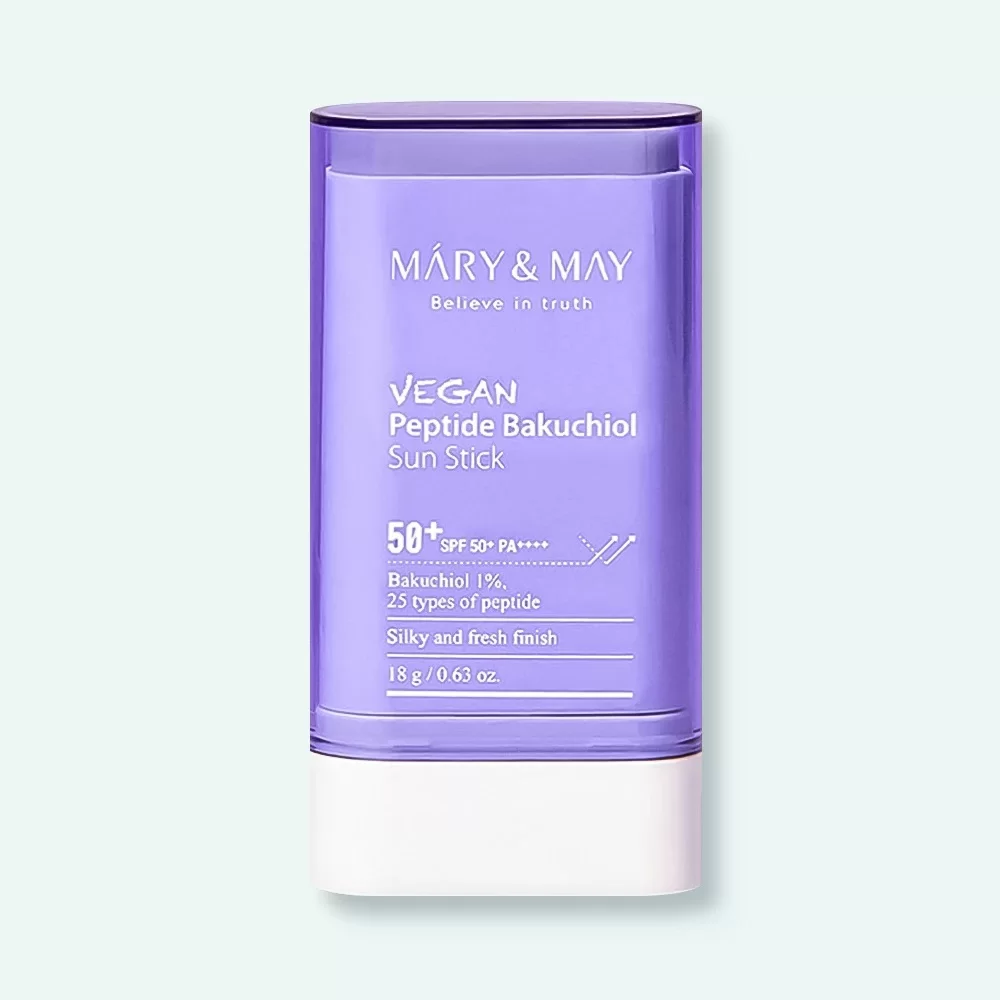 Mary&May Vegan Peptide Bakuchiol Sun Stick SPF50+ PA++++ 18g Mary&May