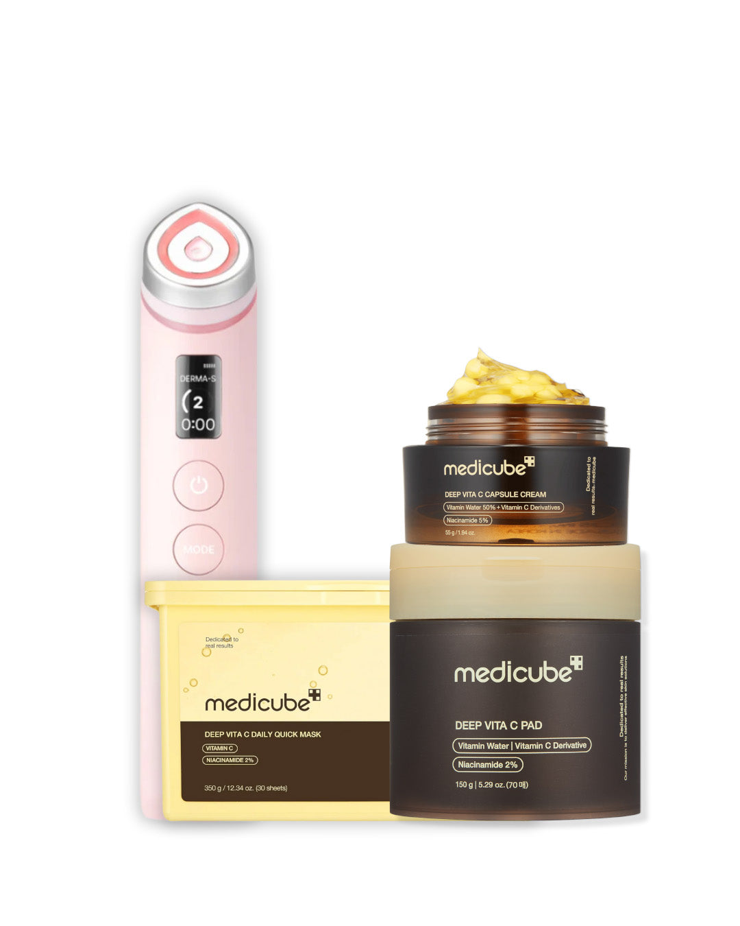 مجموعة Medicube AGE-R Booster Pro Pink Radiance Set لتفتيح البشرة
