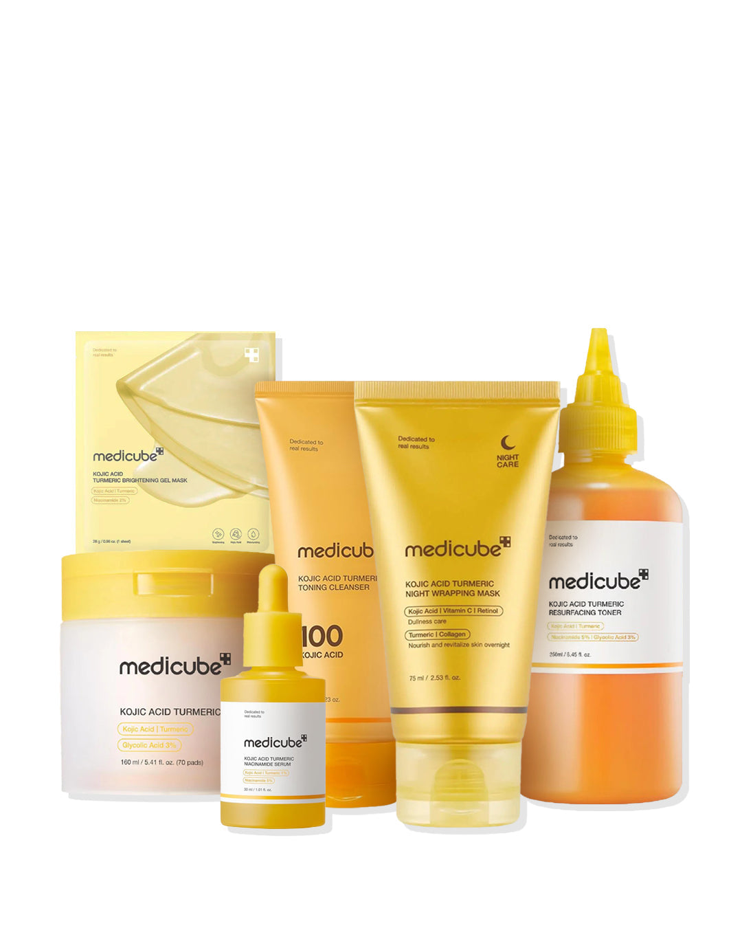 Medicube Kojic Acid Turmeric Brightening Bundle (6-Step Complete Glow Routine)
