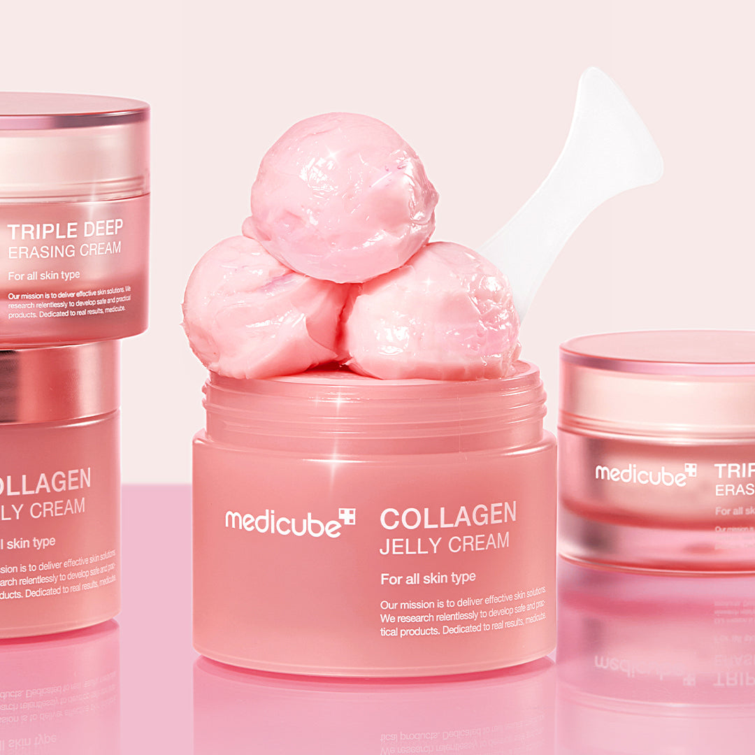 medicube collagen jelly cream with 3 cream scoops
