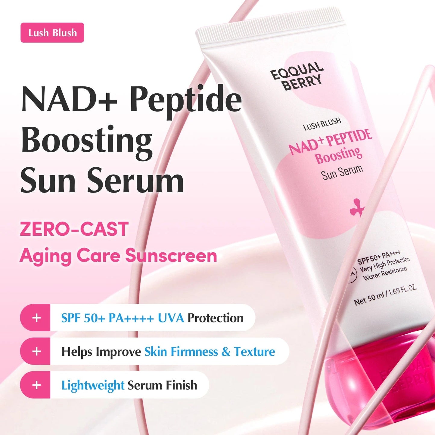 EQQUALBERRY NAD peptide sunscreen SPF50 Dubai