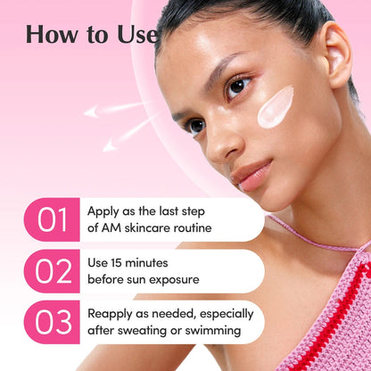 EQQUALBERRY Lush Blush NAD+ Peptide Boosting Sun Serum SPF50+ PA++++ 50ml water-resistant Korean sunscreen with NAD+, Peptides, Niacinamide, Collagen and Ceramide for lightweight UV protection and radiant skin in UAE.
