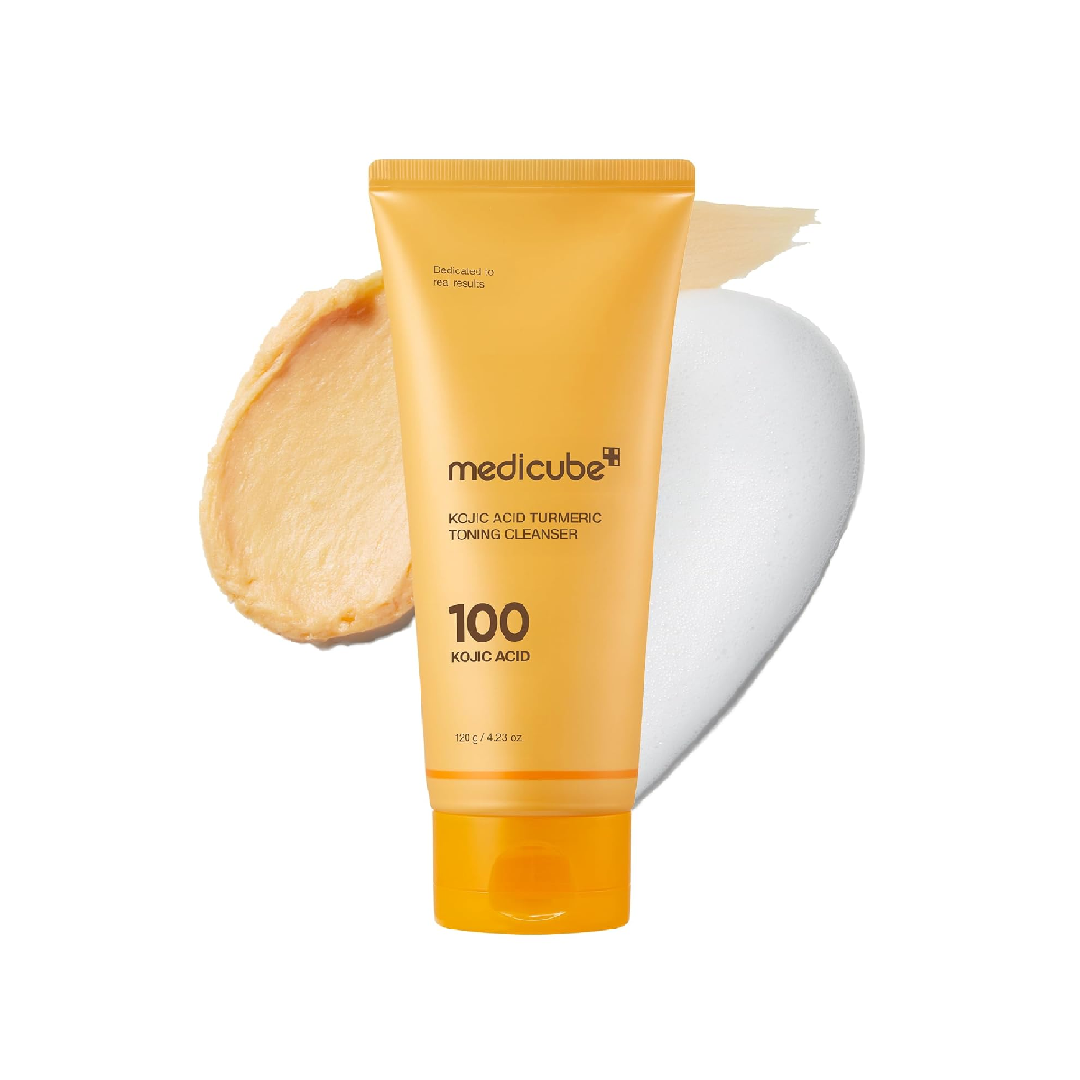 medicube Kojic Acid Turmeric Toning Cleanser 120g tube