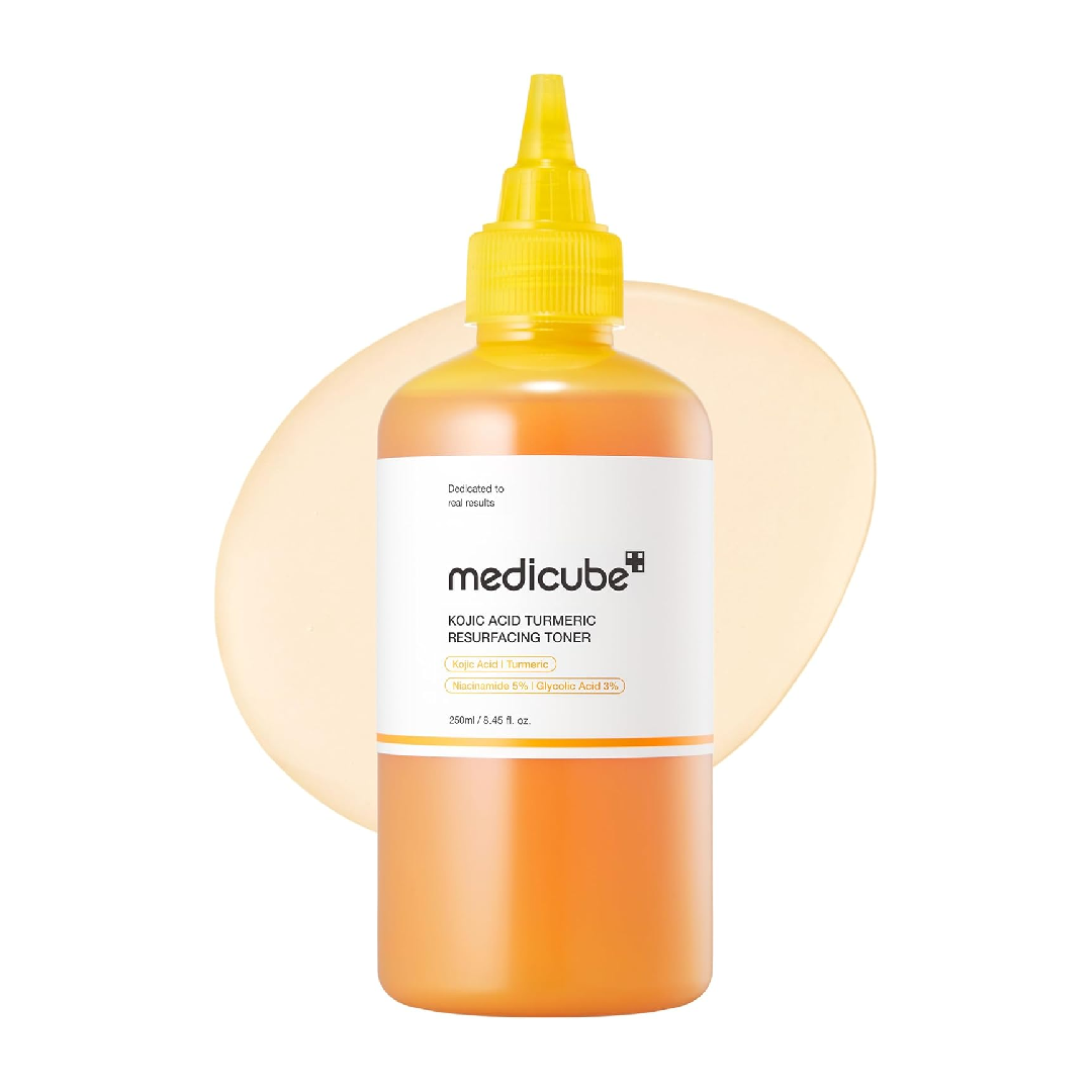 medicube Kojic Acid Turmeric Resurfacing Toner 250mL bottle