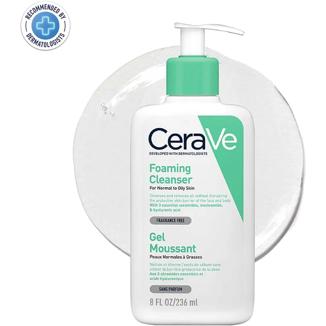 CeraVe Foaming Cleanser for Normal to Oily Skin 236mL