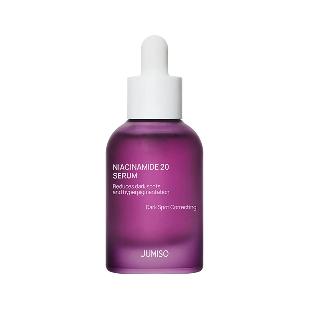 Jumiso Niacinamide 20 Serum 30ml Korean dark spot correcting serum with 20% Niacinamide for hyperpigmentation, post-acne marks, uneven skin tone, and brighter skin available in UAE.