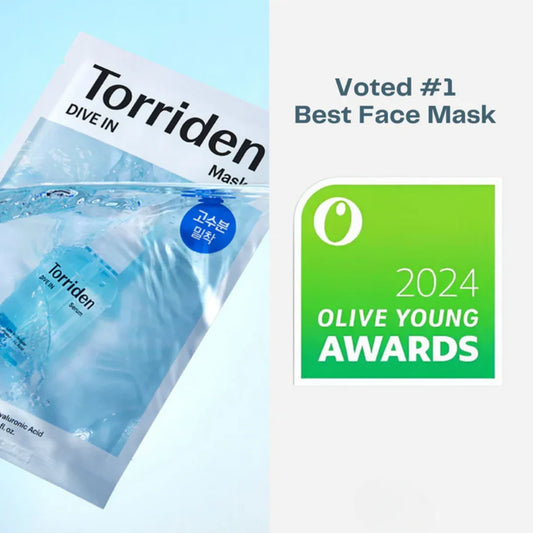 Torriden Dive In Low Molecular Hyaluronic Acid Mask 27mL | 5D Hyaluronic Acid Hydrating Sheet Mask UAE