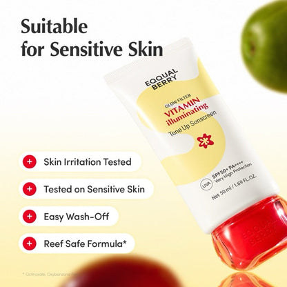 EQQUALBERRY Glow Filter Sunscreen at K-Belle Bliss UAE