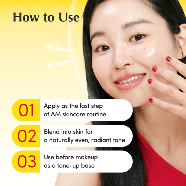 EQQUALBERRY Glow Filter Vitamin Illuminating Tone Up Sunscreen SPF50+ PA++++ 50ml Korean hybrid sunscreen with Niacinamide, Tranexamic Acid, Kakadu Plum and Acerola for bright radiant skin in UAE.