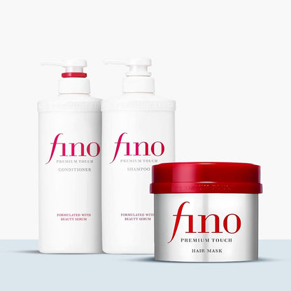 Fino Complete Haircare Set - Hair Shampoo, Conditioner and Hair Mask FINO
