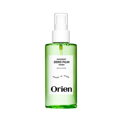 Orien Mugwort Zero Film Toner 160ml lightweight Korean facial toner for refreshing hydration and comfortable skin preparation in UAE.
