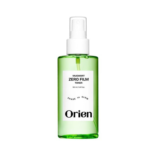 Orien Mugwort Zero Film Toner 160ml lightweight Korean facial toner for refreshing hydration and comfortable skin preparation in UAE.