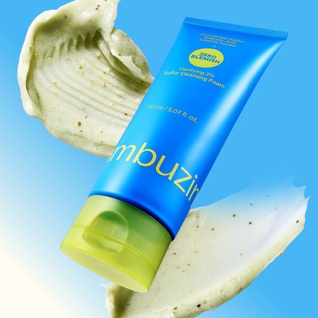 Numbuzin No.0 Zero Blemish Clarifying 2% Sulfur Cleansing Foam 150ml with Salicylic Acid, PHA and Centella for oily, blemish-prone skin and clogged pores in UAE.