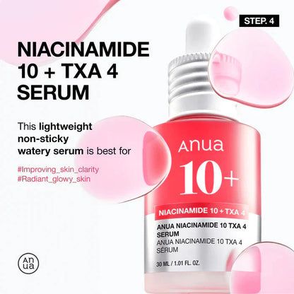 Anua Glass Skin Essential Set, Your 4-Step Routine to Radiant, Poreless Skin | Full-Size Kit Anua