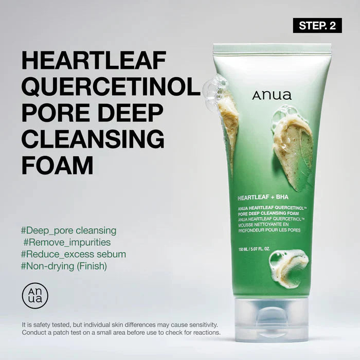 Anua Glass Skin Essential Set, Your 4-Step Routine to Radiant, Poreless Skin | Full-Size Kit Anua