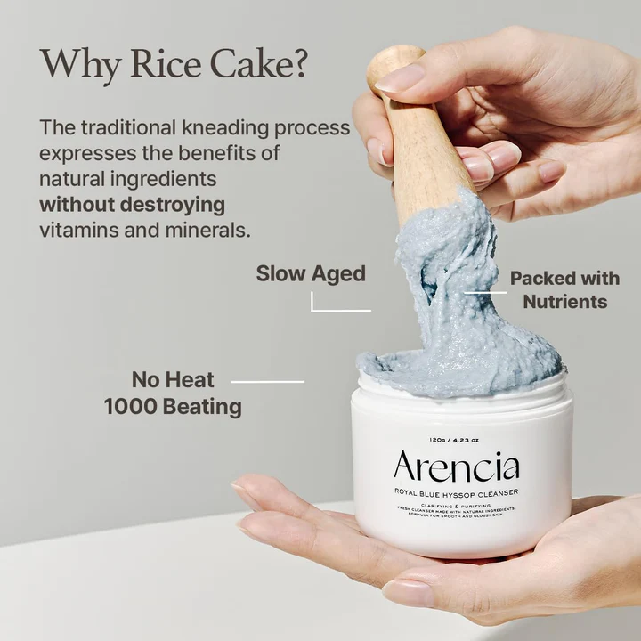 Arencia Blue Hyssop Rice Mochi Cleanser 120g Arencia