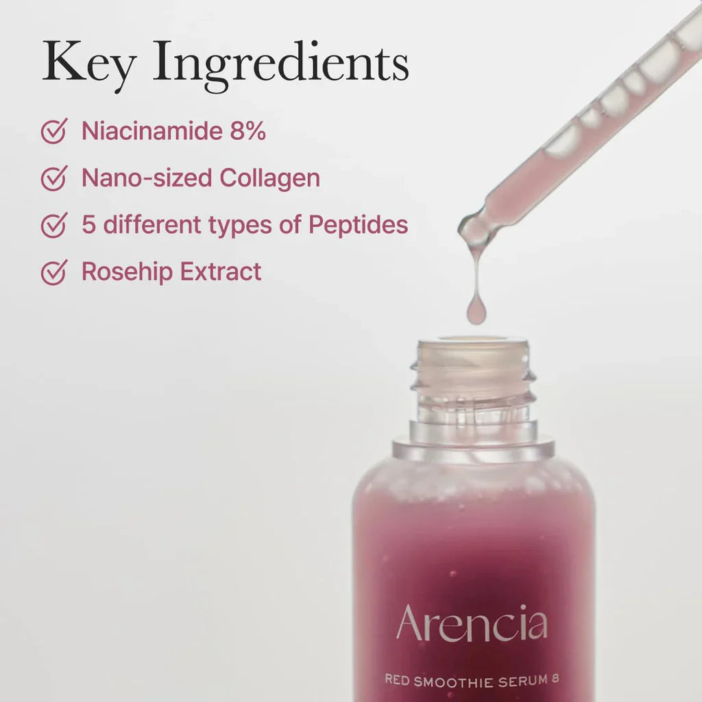 Arencia Holy Hyssop Serum 12 and Red Smoothie Serum 8 glow firming serum duo UAE