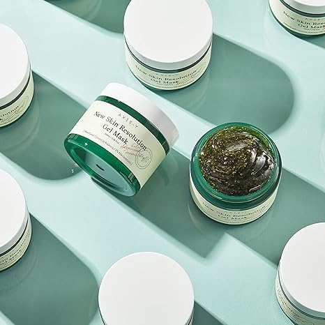 multiple jars of Axis-Y New Skin Resolution Gel Mask