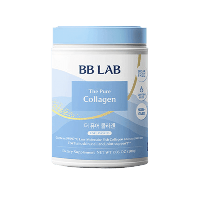 BB LAB The Pure Collagen Powder 200g Korean unflavored dietary supplement with 99.998% low molecular fish collagen peptides for healthy-looking skin, hair and nails available in UAE.