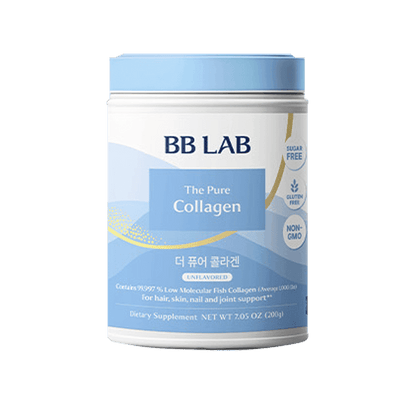 BB LAB The Pure Collagen Powder 200g Korean unflavored dietary supplement with 99.998% low molecular fish collagen peptides for healthy-looking skin, hair and nails available in UAE.