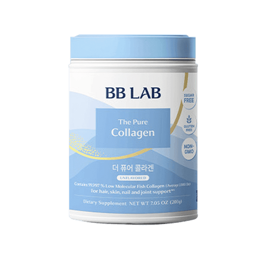 BB LAB The Pure Collagen Powder 200g Korean unflavored dietary supplement with 99.998% low molecular fish collagen peptides for healthy-looking skin, hair and nails available in UAE.