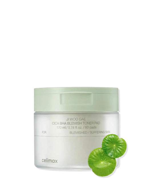 celimax Ji Woo Gae CICA BHA Blemish Toner Pad 60pads