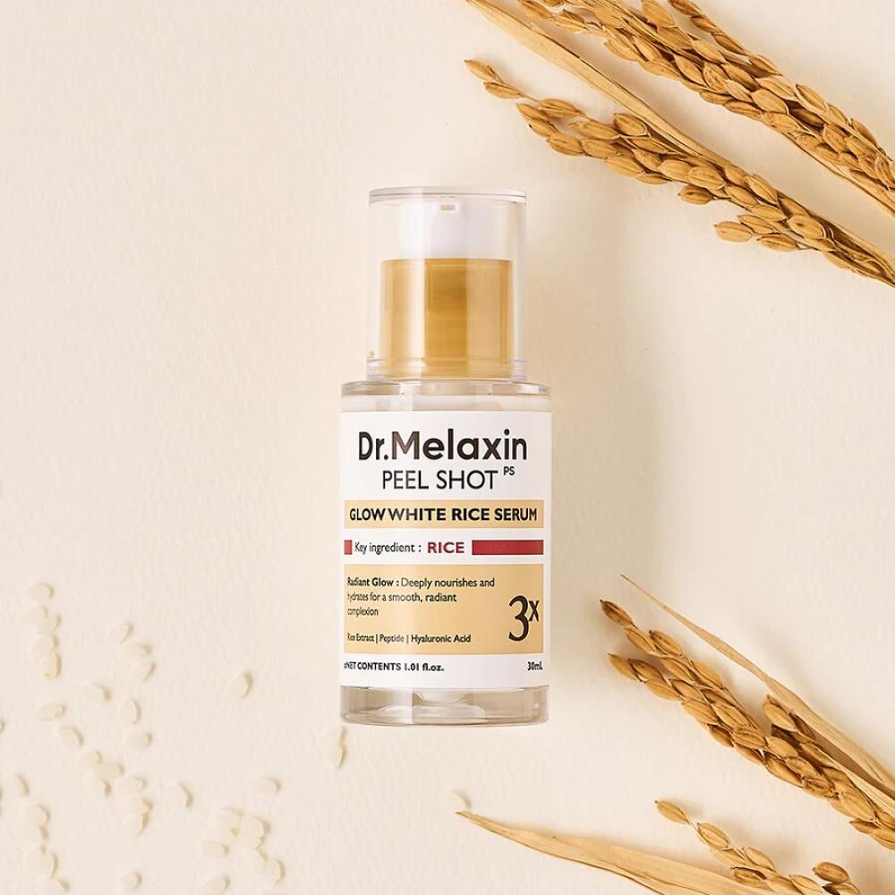 Dr. Melaxin Peel Shot PS Glow White Rice Serum 30mL