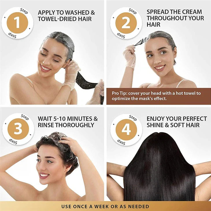 Karseell Collagen Maca Hair Treatment 500ml How To Apply