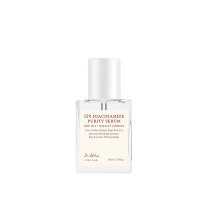 Dr. Althea 15% Niacinamide Purity Serum 30ml Korean brightening serum for dark spots, hyperpigmentation, post-acne marks, uneven skin tone, and radiant skin available in UAE.