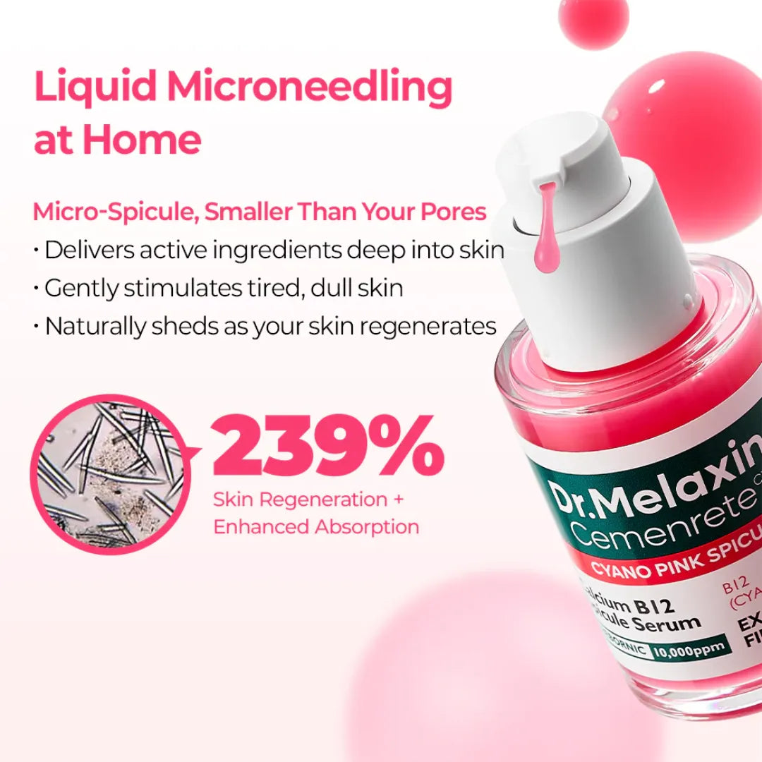 Dr. Melaxin Cemenrete CX Cyano Pink Spicule Serum 30mL