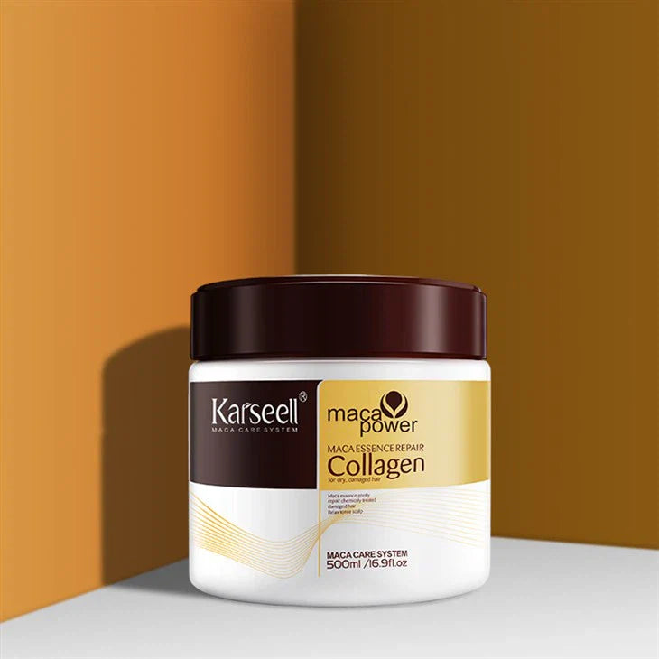 Karseell Collagen Maca Hair Treatment 500ml Bottle in Corner